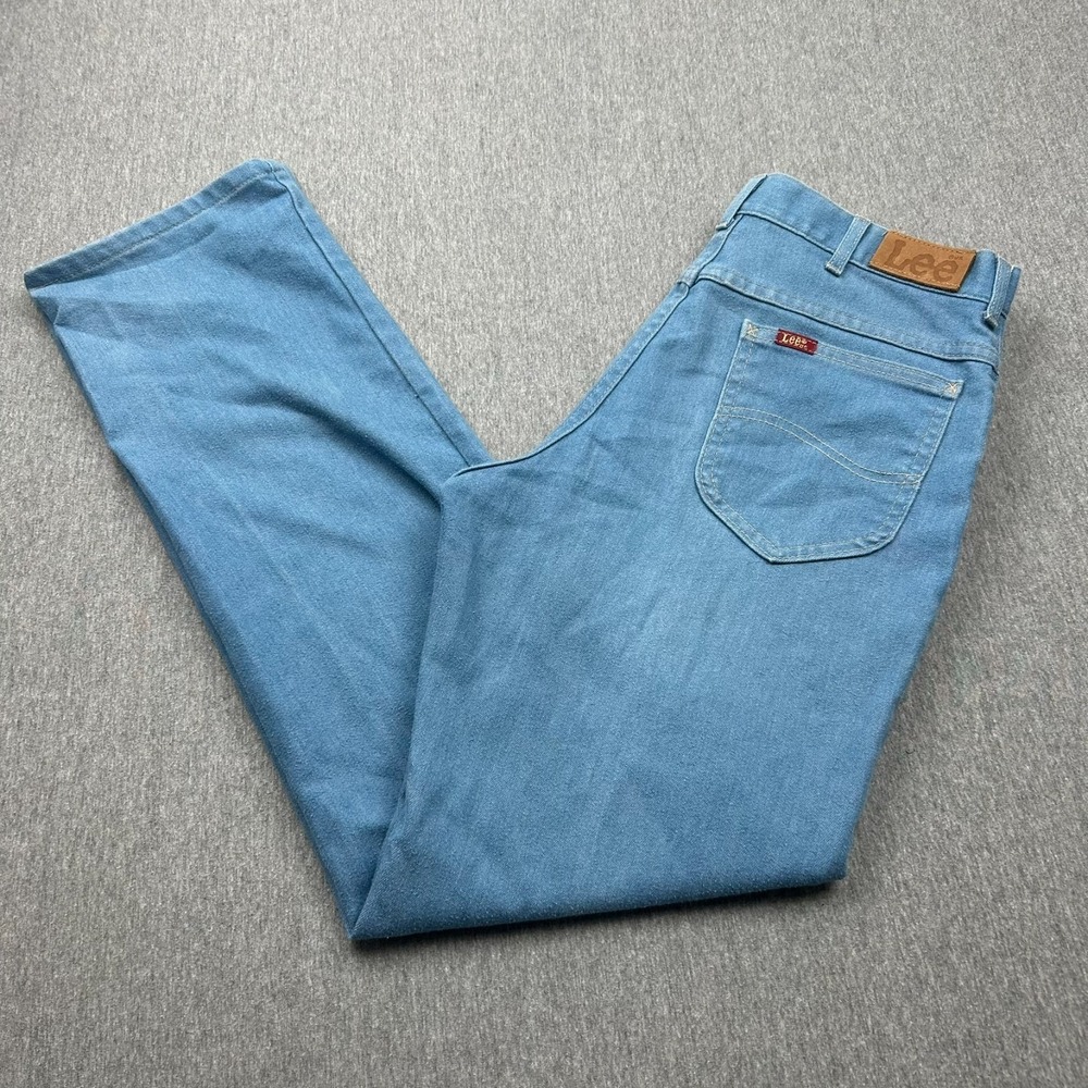 Vintage Lee Straight Leg Jeans Mens 32x32 *FITS 30x30.5* Blue Denim Pants USA